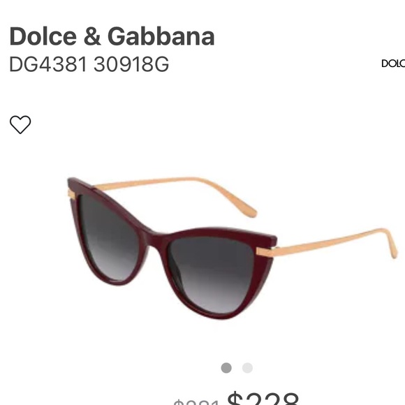 New Dolce and Gabbana DG4381 3091/8G Shiny Burgundy Rose Gold Sunglasses - Picture 2 of 16